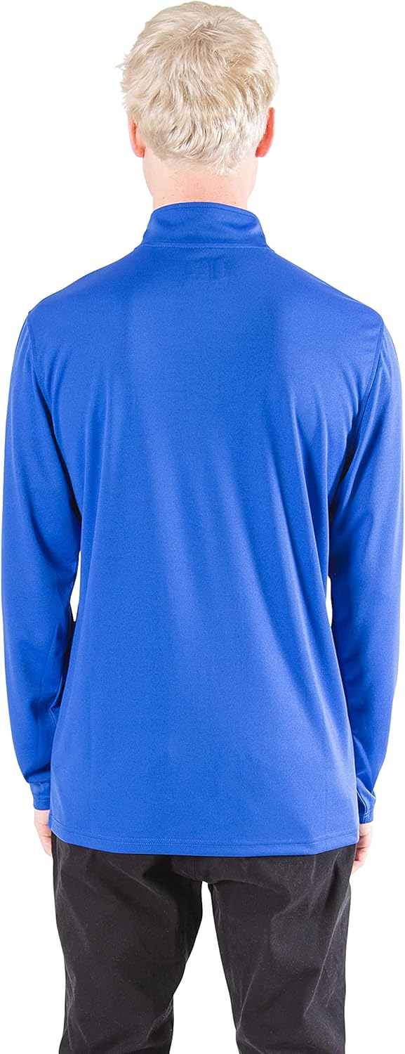 NBA Mens NBA Official Quarter Zip Long Sleeve Pullover T-Shirt